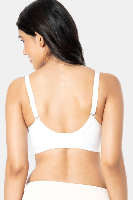 Amante Double Layered Non Wired Full Coverage Support Bra - White — image 3