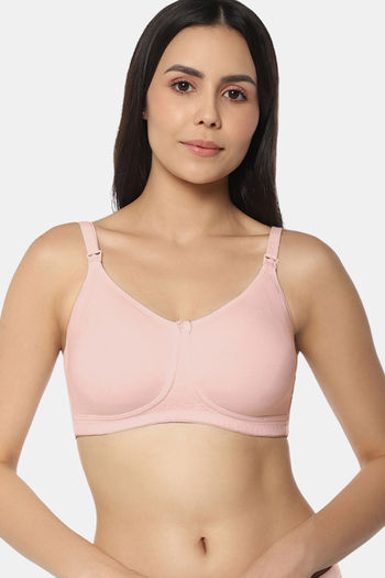Buy InnerSense Organic Cotton Anti-Microbial Women's Soft Feeding Bra with  Removable Pads - White at Rs.741 online