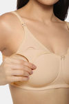 Amante Double Layered Non Wired Full Maternity / Nursing Bra - Hazelnut — thumbnail 7