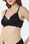 Amante Double Layered Wired Full Coverage Super Support Bra - Black — thumbnail 4