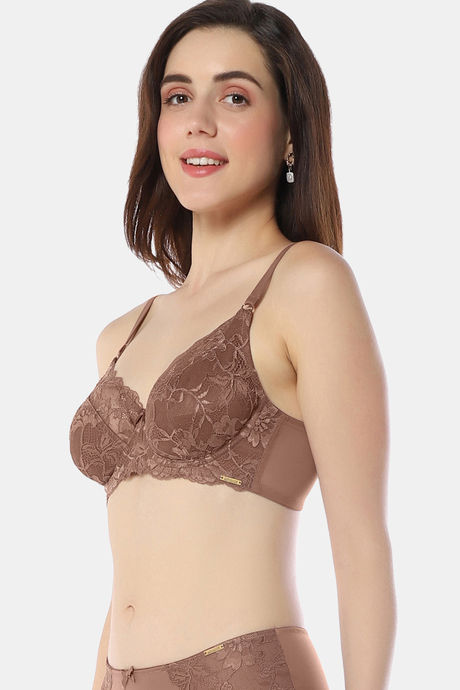 Amante Double Layered Wired Full Coverage Super Support Bra - Nutmeg — image 2