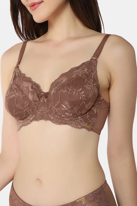 Amante Double Layered Wired Full Coverage Super Support Bra - Nutmeg — image 4