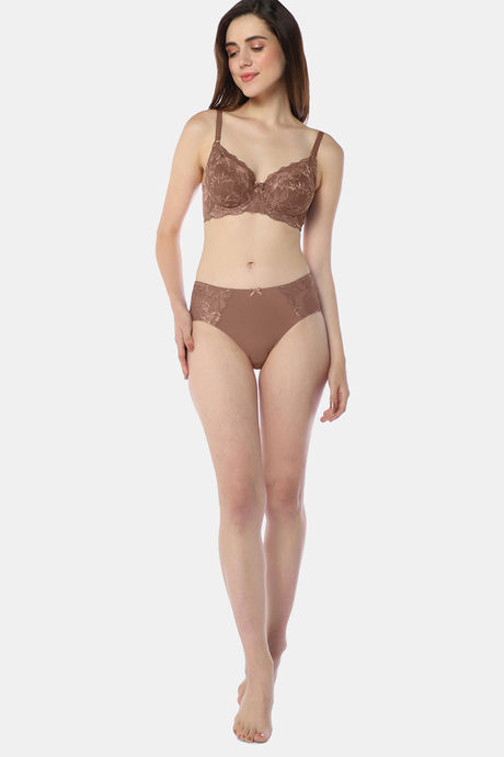 Amante Double Layered Wired Full Coverage Super Support Bra - Nutmeg — image 5