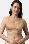 Amante Padded Non Wired Full Coverage Super Support Bra - Sandalwood — thumbnail 1