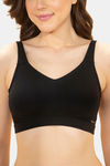 Amante Pure Comfort Cotton Non-Padded Non-Wired Minimizer Bra - Black — thumbnail 4