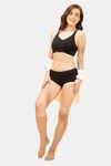 Amante Pure Comfort Cotton Non-Padded Non-Wired Minimizer Bra - Black — thumbnail 5