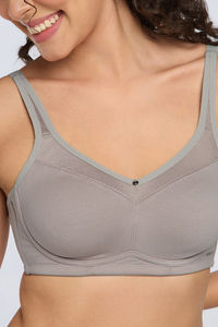 Amante Non Padded Non Wired Cotton Smooth Back Bra - Etherea — thumbnail 3