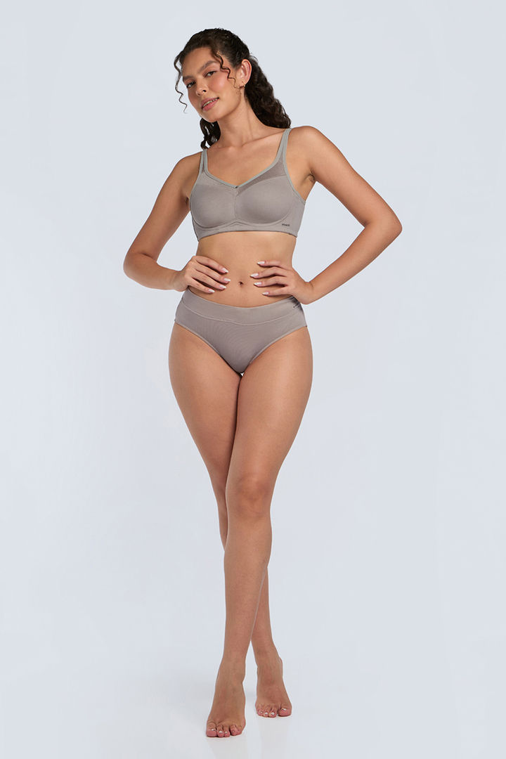Amante Non Padded Non Wired Cotton Smooth Back Bra - Etherea — image 5