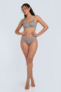 Amante Non Padded Non Wired Cotton Smooth Back Bra - Etherea — thumbnail 5