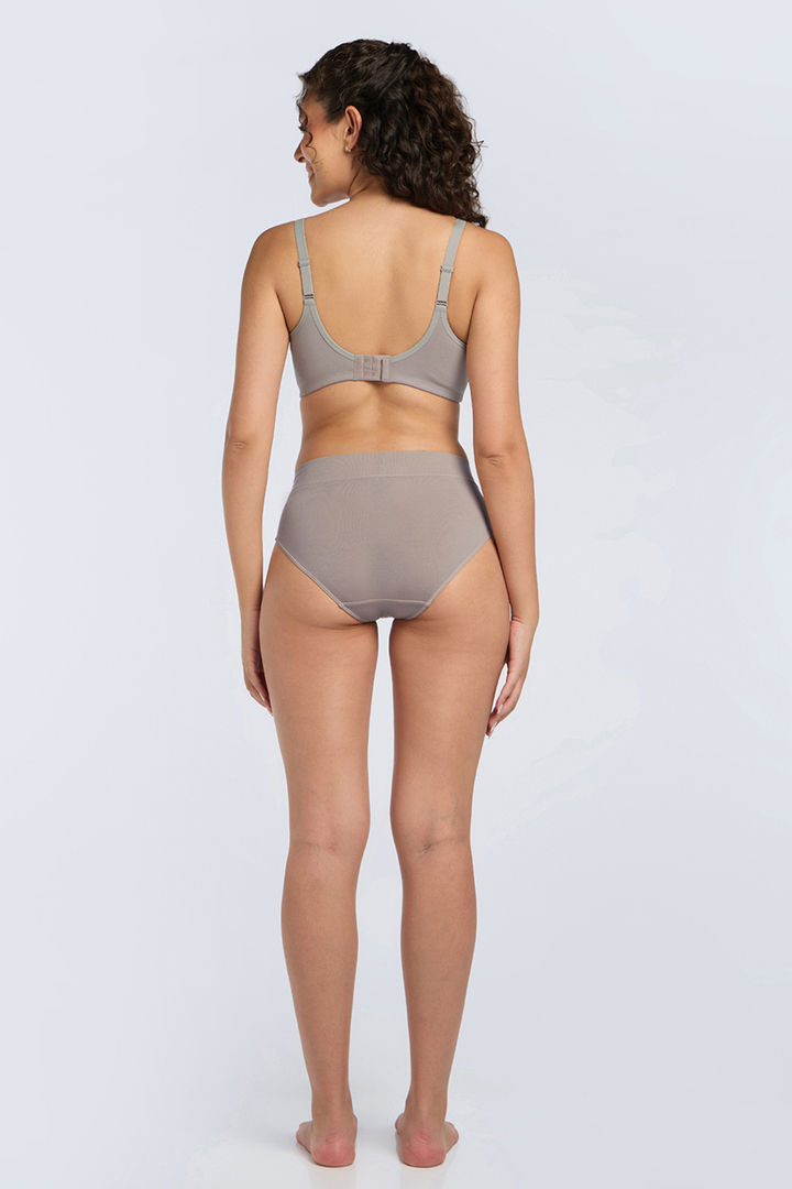 Amante Non Padded Non Wired Cotton Smooth Back Bra - Etherea — image 6