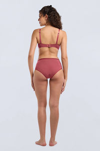 Amante Solid Non Padded All Day Comfort Super Support Bra - Garnet — thumbnail 7