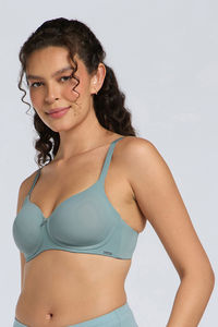 Amante Padded Non Wired Effortless Bliss Wirefree Bra - Slate — thumbnail 2