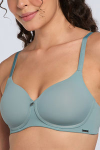Amante Padded Non Wired Effortless Bliss Wirefree Bra - Slate — thumbnail 3