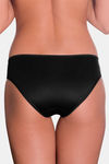 Amante Low Rise Three-Fourth Coverage Bikini Panty - Black — thumbnail 2
