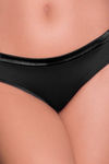 Amante Low Rise Three-Fourth Coverage Bikini Panty - Black — thumbnail 3
