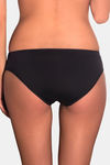 Amante Low Rise Three-Fourth Coverage Bikini Panty - Black — thumbnail 2