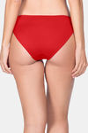Amante Low Rise Three-Fourth Coverage Bikini Panty - Haute Red — thumbnail 2
