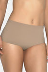 Amante High Rise Full Coverage Hipster Panty - Sandalwood — thumbnail 1