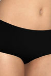Amante Low Rise Three-Fourth Coverage Hipster Panty - Black — thumbnail 3