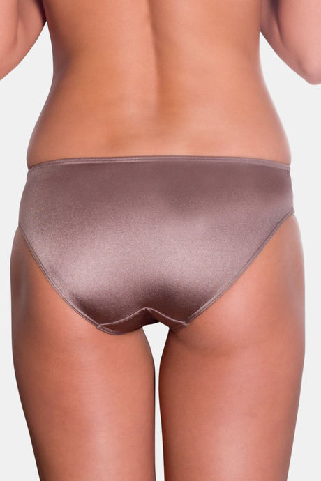 Amante Low Rise 3/4th Coverage Perfect Lift Bikini Panty - Grey — image 2
