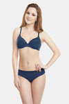 Amante Low Rise 3/4th Coverage Starry Trail Bikini Panty - Midnight Blue — thumbnail 4