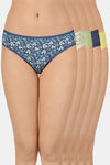 Amante Low Rise Three-Fourth Coverage Bikini Panty (Pack of 5) - Multicolor — thumbnail 1