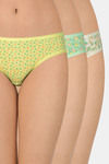 Amante Low Rise Three-Fourth Coverage Bikini Panty (Pack of 3) - Multicolor — thumbnail 1