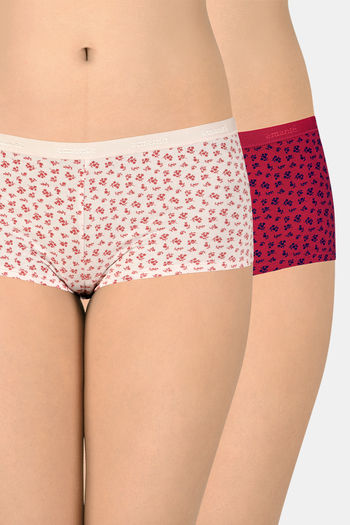 Amante Solid Low Rise Boyshorts Pack of 2