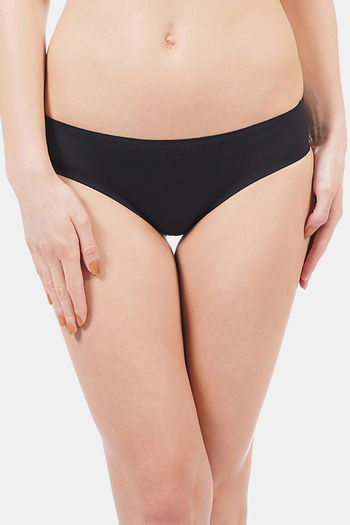 model image of Amante Vanish Seamless Bikini Panty - Black