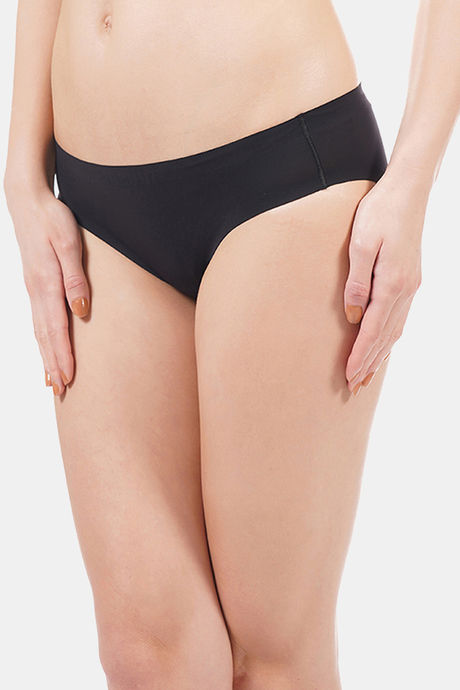 Amante Low Rise Three-Fourth Coverage Bikini Panty - Black — image 3