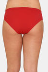 Amante Low Rise Three-Fourth Coverage Bikini Panty - Red — thumbnail 3
