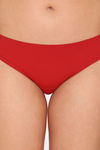 Amante Low Rise Three-Fourth Coverage Bikini Panty - Red — thumbnail 4