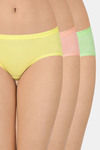 Amante Amante Solid Low Rise Hipster (Pack of 3) - Multicolor — thumbnail 1