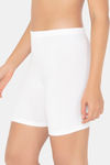 Amante Medium Rise Full Coverage Boyshort - White — thumbnail 2