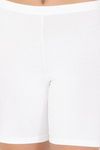 Amante Medium Rise Full Coverage Boyshort - White — thumbnail 4