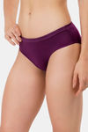 Amante Low Rise Three-Fourth Coverage Bikini Panty - Plum Caspia — thumbnail 2