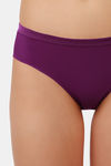 Amante Low Rise Three-Fourth Coverage Bikini Panty - Plum Caspia — thumbnail 4