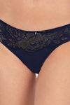 Amante Low Rise Three-Fourth Coverage Bikini Panty - Midnight — thumbnail 4