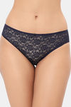 Amante Low Rise Three-Fourth Coverage Bikini Panty - Midnight — thumbnail 1