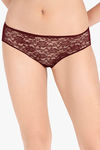 Amante Low Rise Three-Fourth Coverage Bikini Panty - Burgundy Wine — thumbnail 1