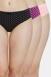 Amante Medium Rise Full Coverage Bikini Panty (Pack of 3) - Multicolor — thumbnail 1
