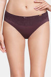 Amante Low Rise Three-Fourth Coverage Bikini Panty - Fig — thumbnail 1