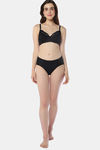 Amante Medium Rise Three-Fourth Coverage Hipster Panty - Black — thumbnail 5