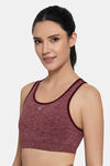 Amante Non Padded Sports Bra - Pomegranate — thumbnail 4