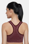 Amante Non Padded Sports Bra - Pomegranate — thumbnail 6