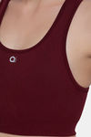 Amante Non Padded Sports Bra - Pomegranate — thumbnail 7