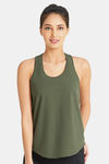 Amante Moisture Wicking Relaxed Tank Top - Army Green — thumbnail 1