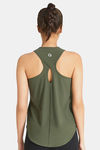 Amante Moisture Wicking Relaxed Tank Top - Army Green — thumbnail 2