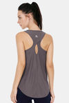 Amante Moisture Wicking Relaxed Tank Top - Lava Stone — thumbnail 2