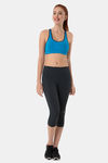 Amante High Impact Padded Easy Movement Racerback Sports Bra - Blue — thumbnail 4